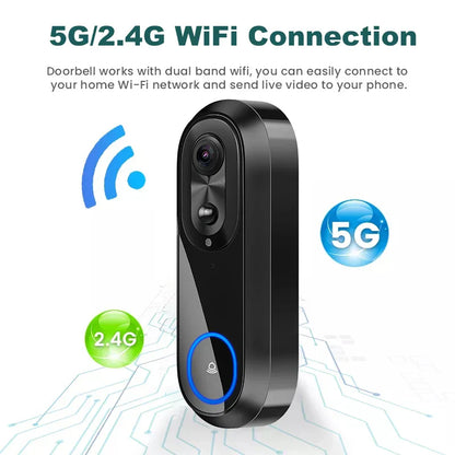 WiFi Video Doorbell Smart Camera (1080P)