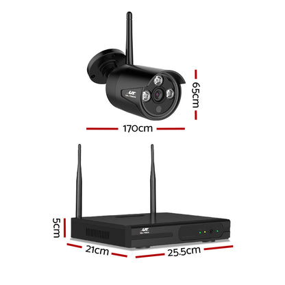 NNEDSZ -CCTV Wireless Security Camera System 8CH Home Outdoor WIFI 8 Bullet Cameras Kit 1TB